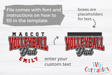 Volleyball Template 0059 | SVG Cut File