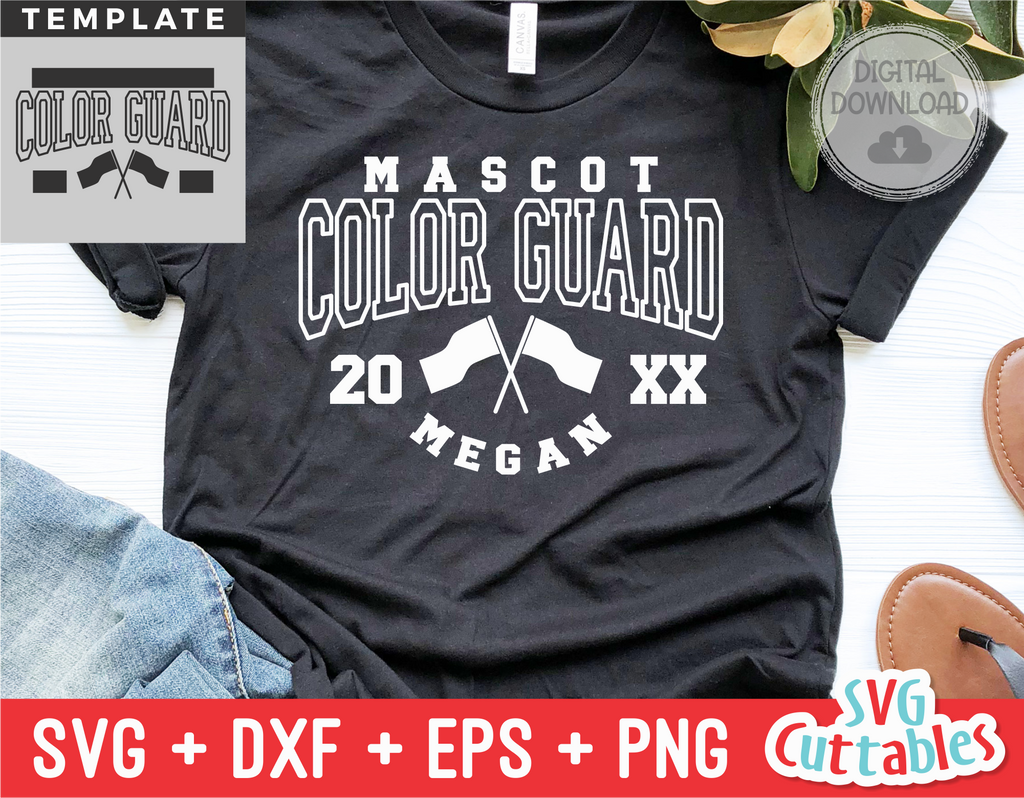 Color Guard Template 005 | SVG Cut File