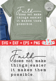 Faith Makes It Possible | SVG Cut File