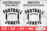 Football Junkie | Football SVG Cut File