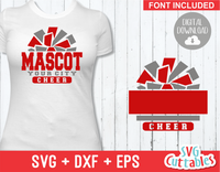 Cheer svg Template 005, svg cut file