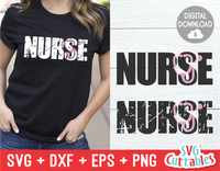 Distressed Nurse with Stethoscope | SVG Cut File
