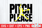 Pitch Please | Softball | SVG Cut File