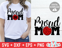 Proud Volleyball Mom | SVG Cut File