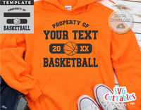 Basketball Template 0060 | SVG Cut File