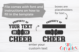 Cheer Template 0061 | SVG Cut File