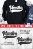 Maestro Swoosh | School SVG Cut File