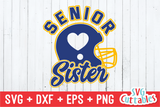 Football Senior Sister | SVG Cut File