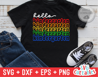 Hello Kindergarten | Back to School | SVG Cut File