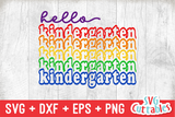 Hello Kindergarten | Back to School | SVG Cut File