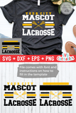 Lacrosse Template 006 | SVG Cut File