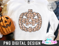 Leopard Jack O Lantern | Halloween | PNG Print File