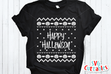 Happy Halloween Sweater Design | SVG Cut File