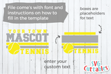 Tennis Template 006 | SVG Cut File