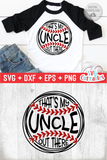 That's My Uncle Out There | Baseball SVG Cut File
