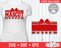 Cheer svg Template 006, svg cut file