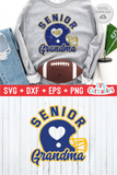 Football Senior Grandma | SVG Cut File