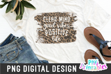 Clear Mind Good Vibes Positive Life | PNG Sublimation File