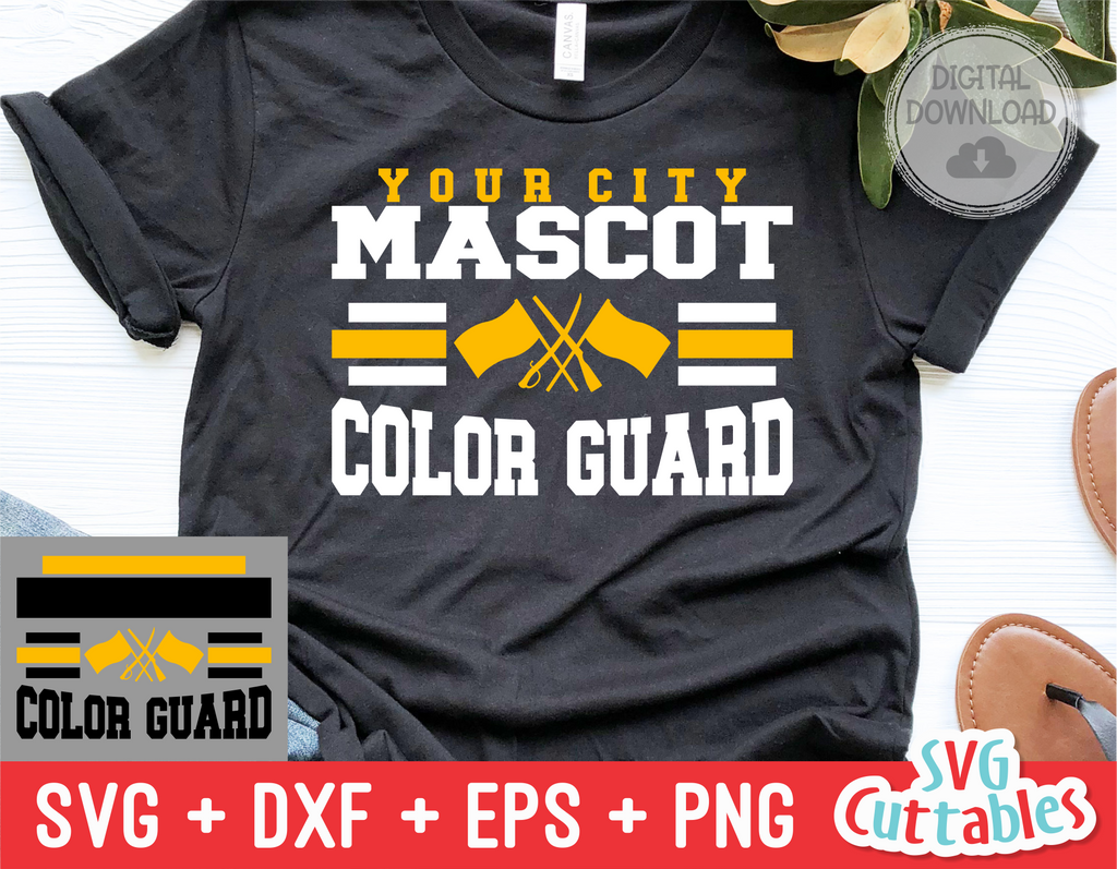Color Guard Template 007 | SVG Cut File