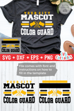 Color Guard Template 007 | SVG Cut File