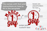 Golf Template 007 | SVG Cut File