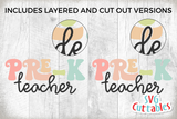 Pre-K Teacher | School | SVG Cut File