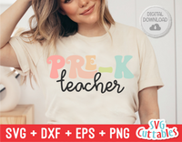Pre-K Teacher | School | SVG Cut File