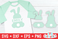 Easter Bunny Split SVG Cut File