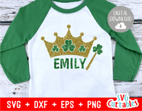 Shamrock Princess | St. Patrick's Day Cut File