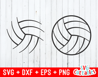Volleyball Ball Skeletons set of 2