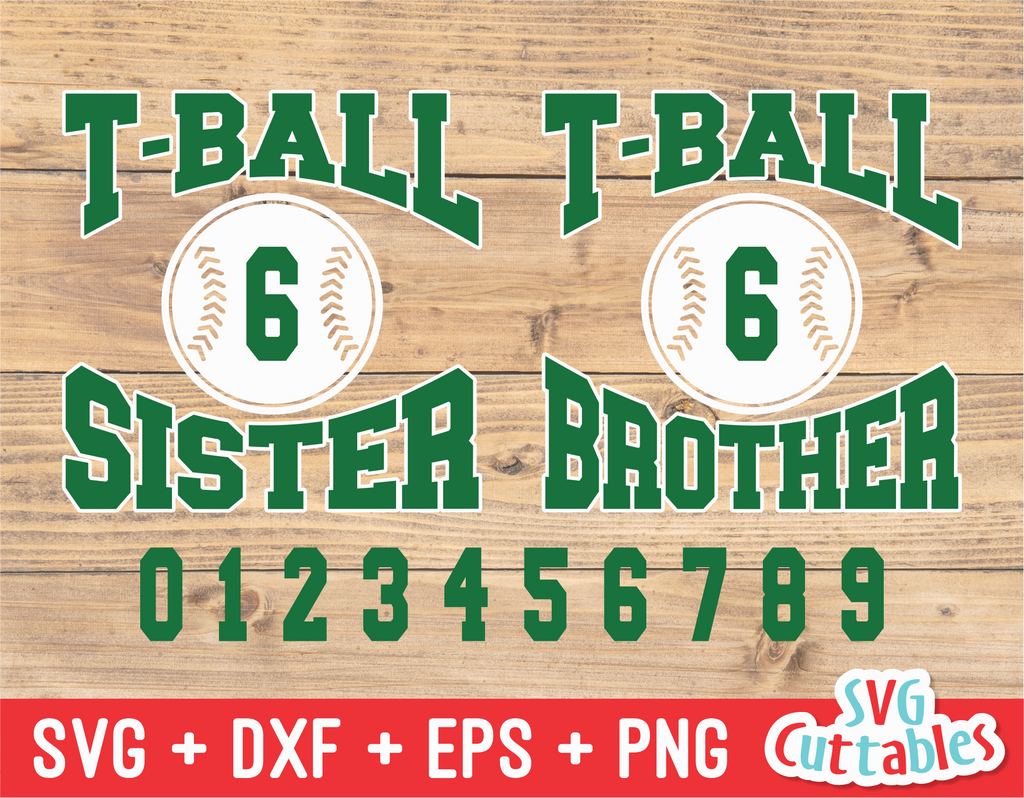 T-Ball Sister Brother | SVG Cut File