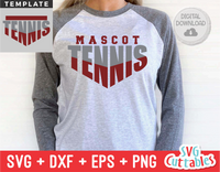 Tennis Template 007 | SVG Cut File