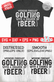 Weekend Forecast Golfing | Golf SVG Cut File