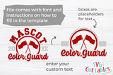 Color Guard Template 008 | SVG Cut File