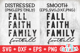 Fall Faith Family Football | Football SVG Cut File