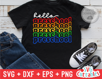 Hello Preschool | Back to School | SVG Cut File