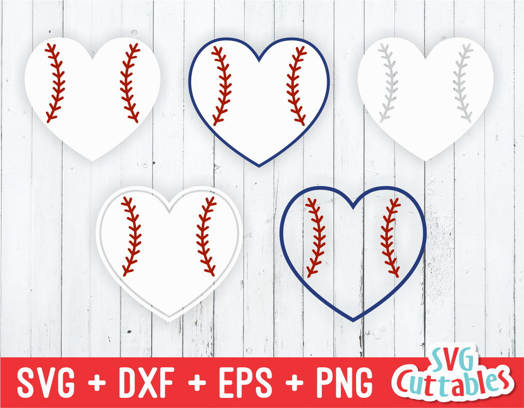 Baseball / Softball Heart SVG