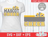 Cheer svg Template 008, svg cut file