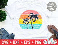 Tropical Sunset | Summer | SVG Cut File