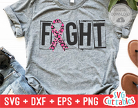 Fight | Breast Cancer Awareness | SVG Cut File