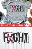 Fight | Breast Cancer Awareness | SVG Cut File
