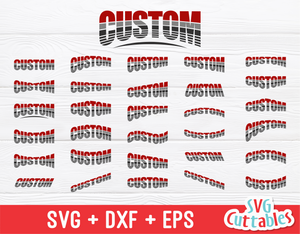 Custom Layouts Three Color Sliced Sans