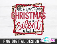 All I Want For Christmas | Sublimation PNG