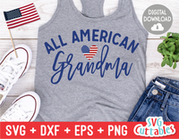 All American Grandma | Fourth of July | SVG Cut File