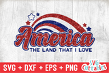 America  | Fourth of July | SVG Cuttable File