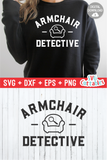 Armchair Detective | True Crime SVG Cut File