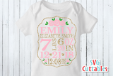 Baby Birth Announcement Rose