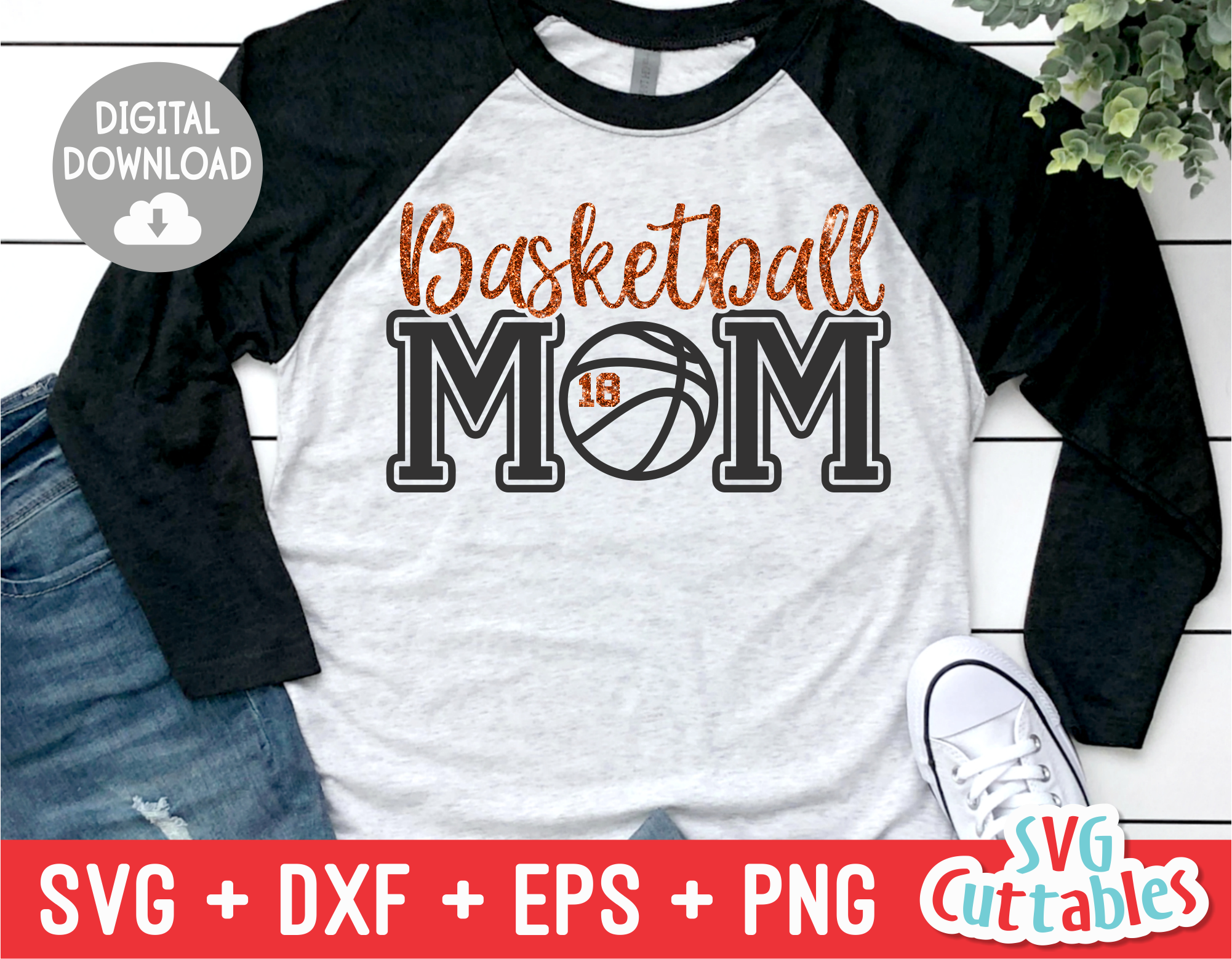 Basketball Mom PNG (Flowers) & SVG (Words) – Handmade by Toya