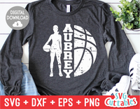 Basketball Half Girls | SVG Cut File
