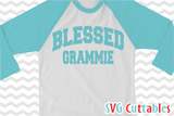 Blessed svg cut file